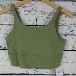 Nike Olive Green Scoop Neck Sports Bra